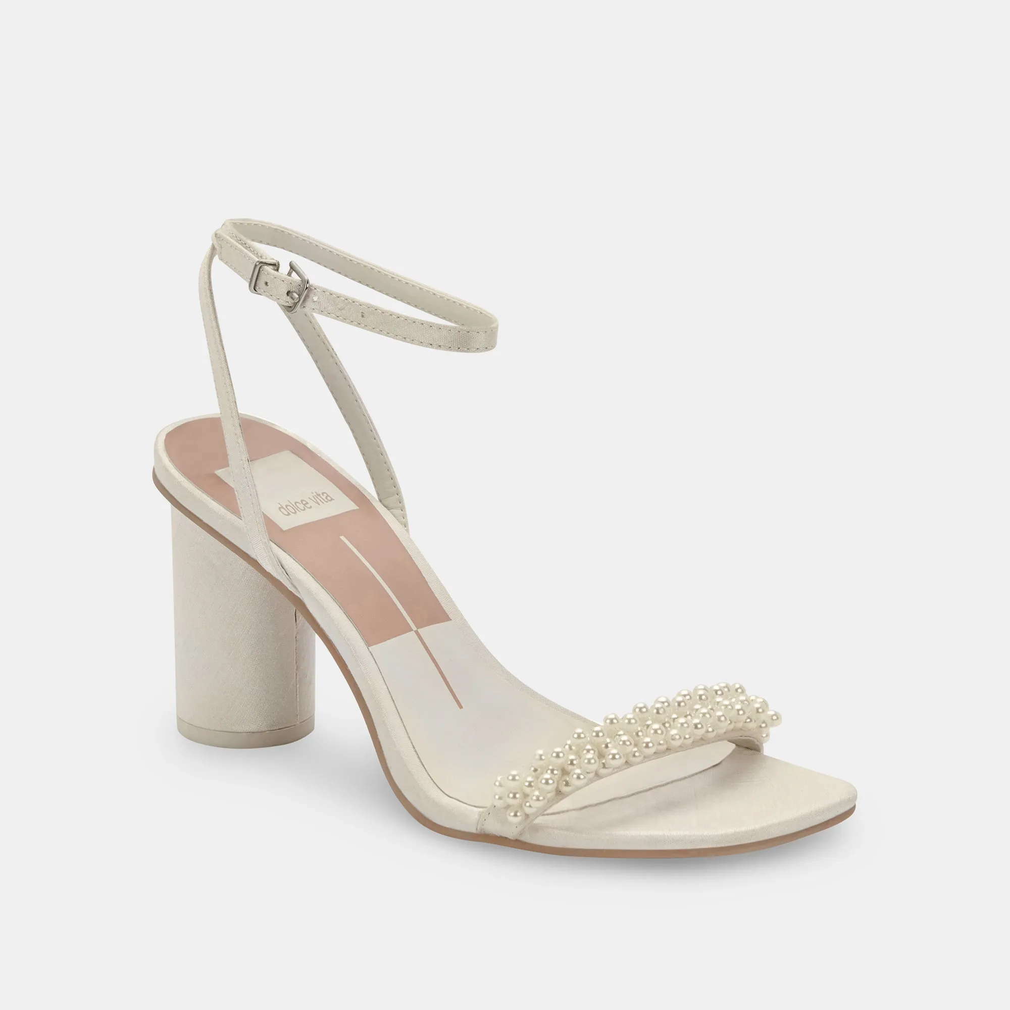 NORY WIDE HEELS VANILLA PEARLS