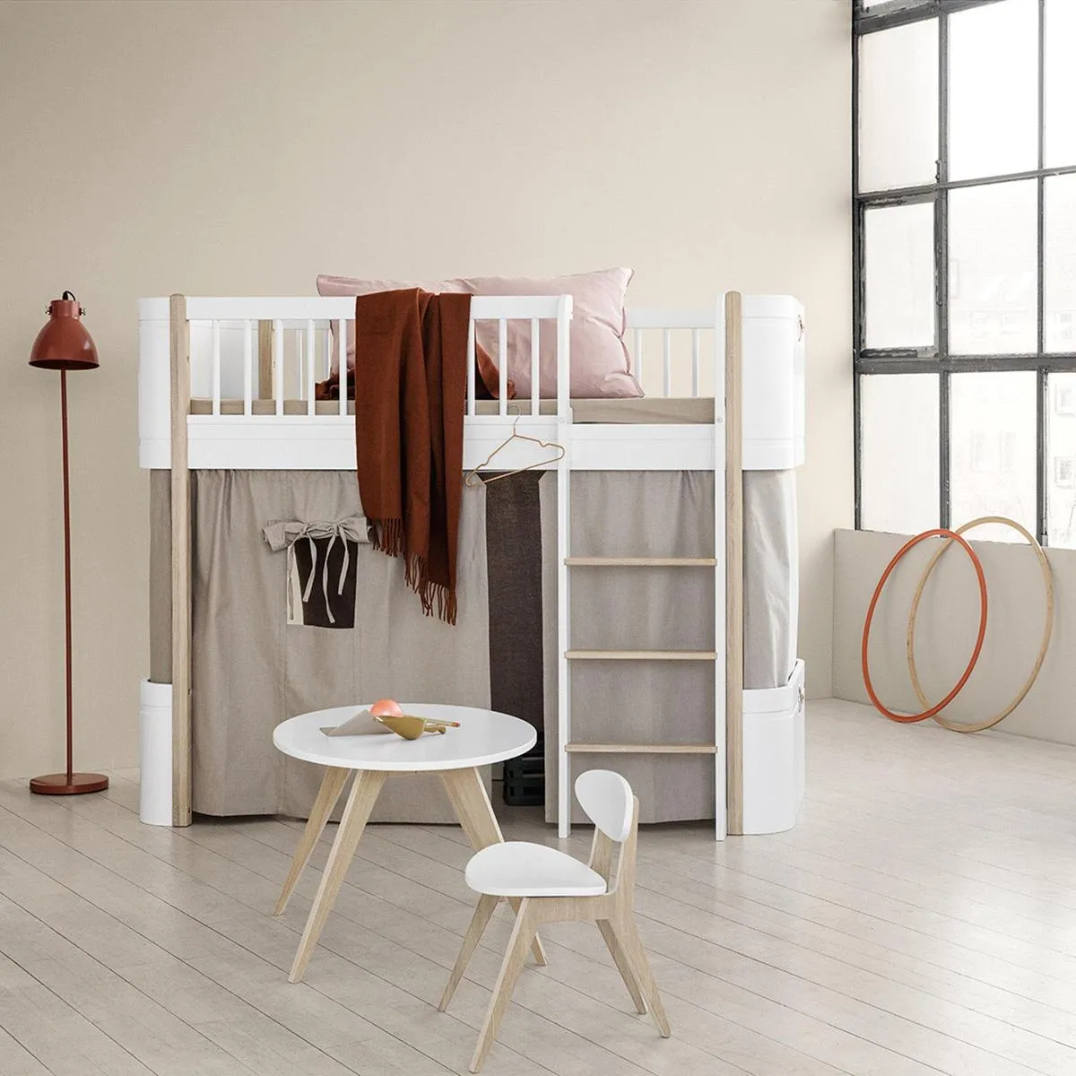 Oliver, CURTAIN FOR WOOD MINI  LOW LOFT BED