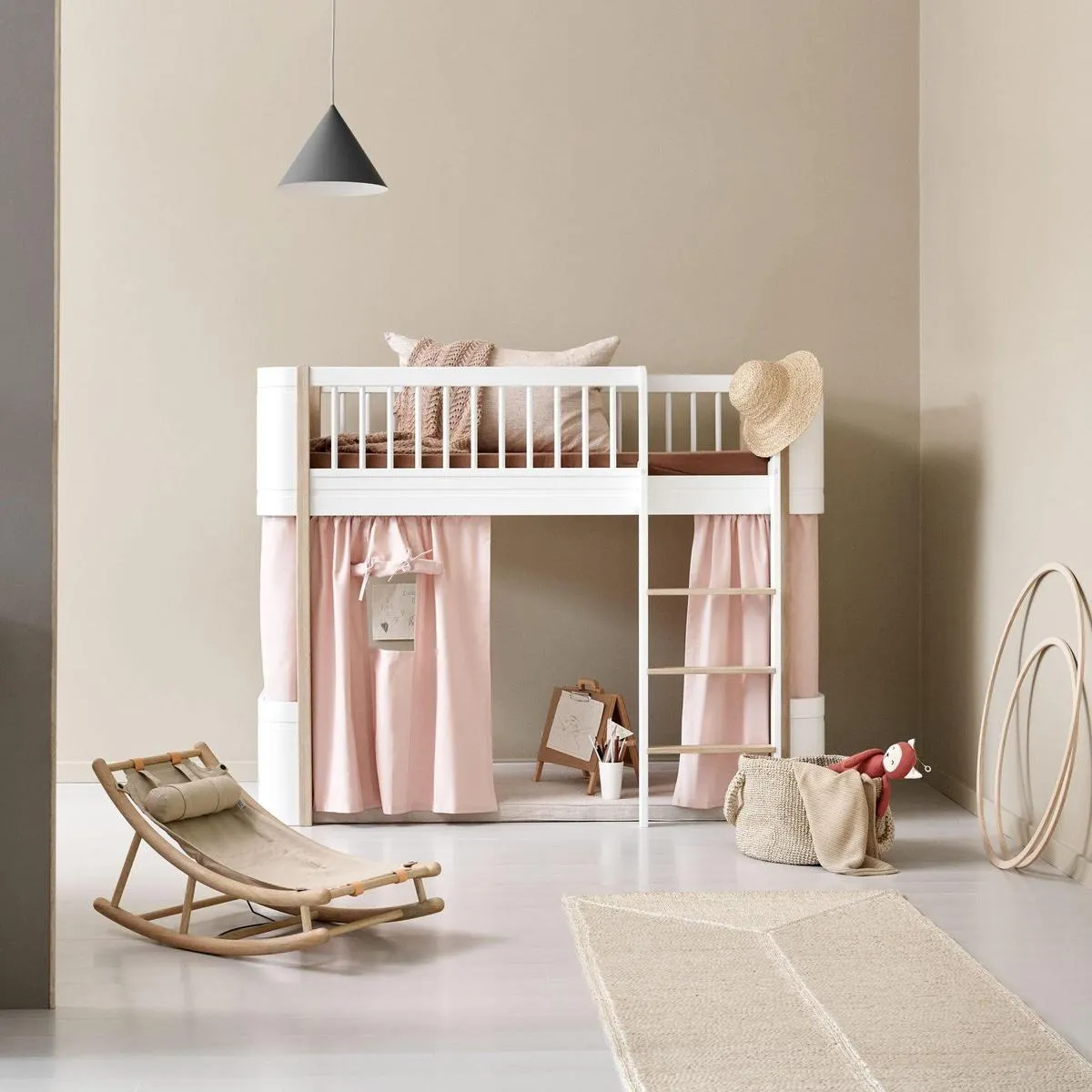 Oliver, CURTAIN FOR WOOD MINI  LOW LOFT BED