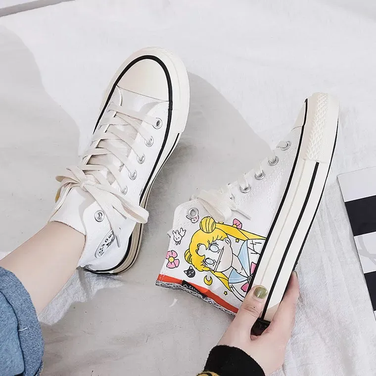Sailor Moon Hand-painted Shoes AD11036