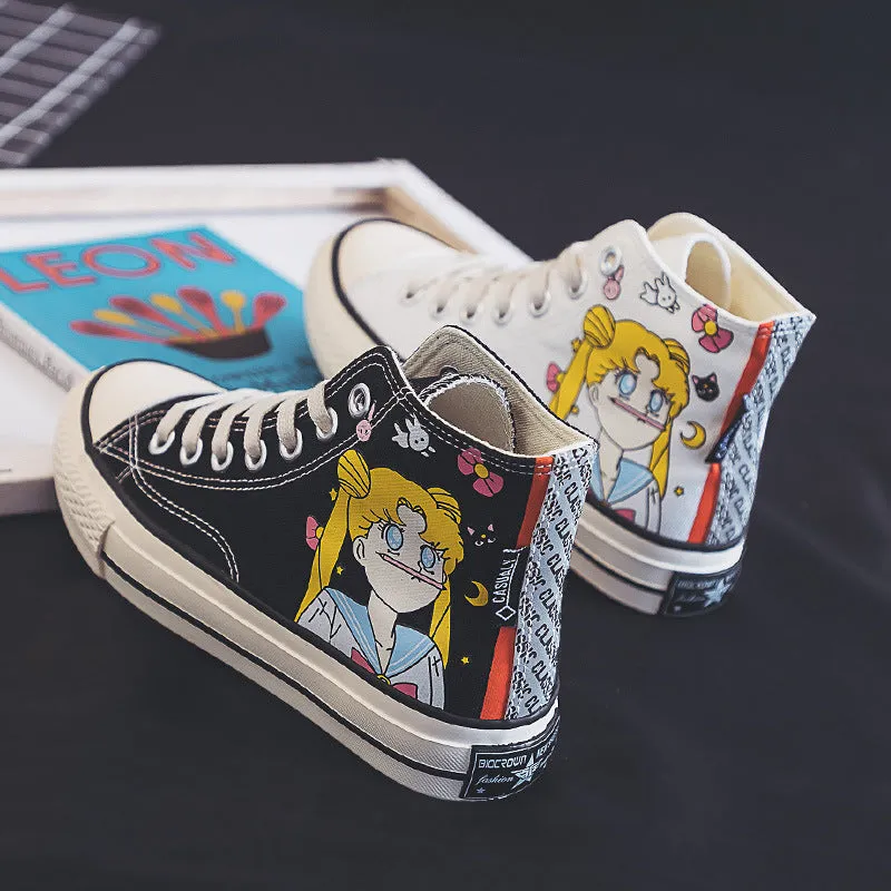 Sailor Moon Hand-painted Shoes AD11036