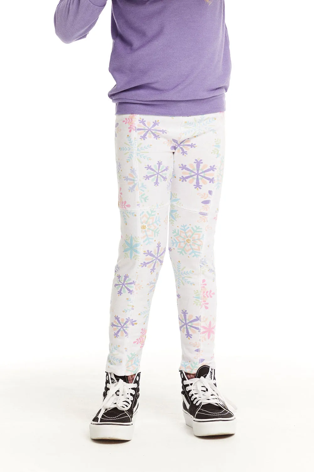 Seamed Panel Snowflake Jogger