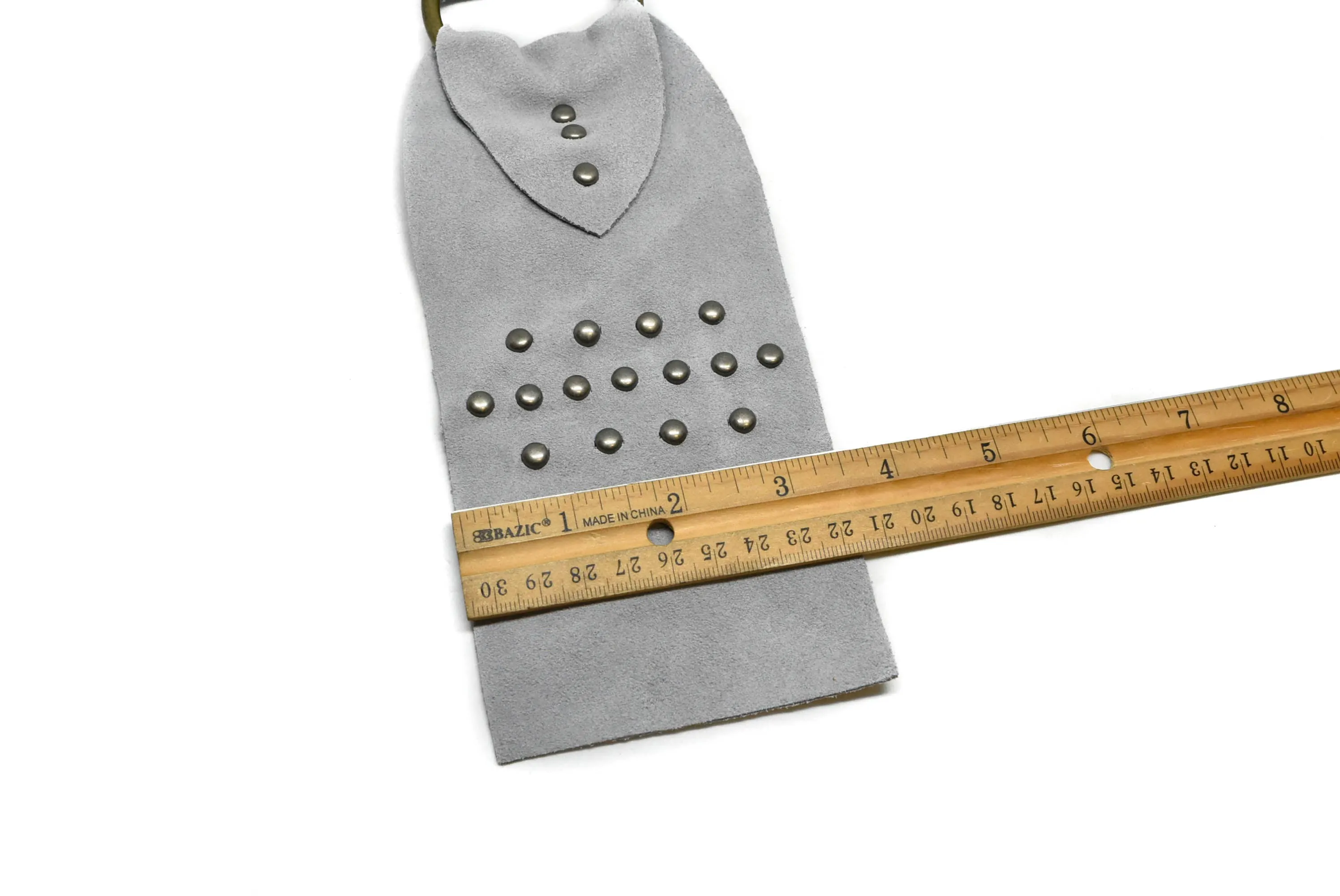Studded Suede Belt 15.50" x 3.50" - 1 Piece