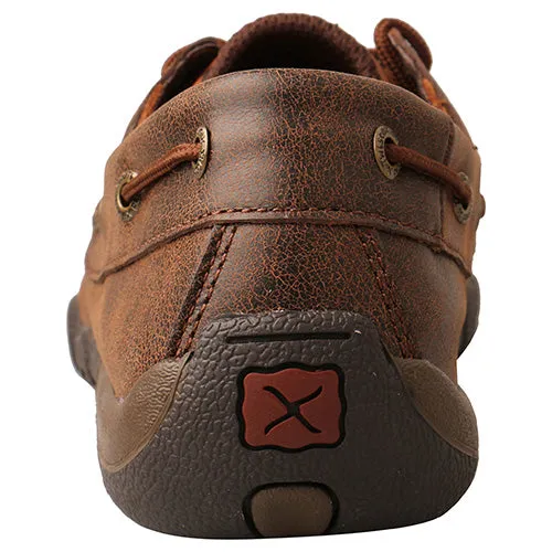 Twisted X Women's Silver and White Cut Out Moc