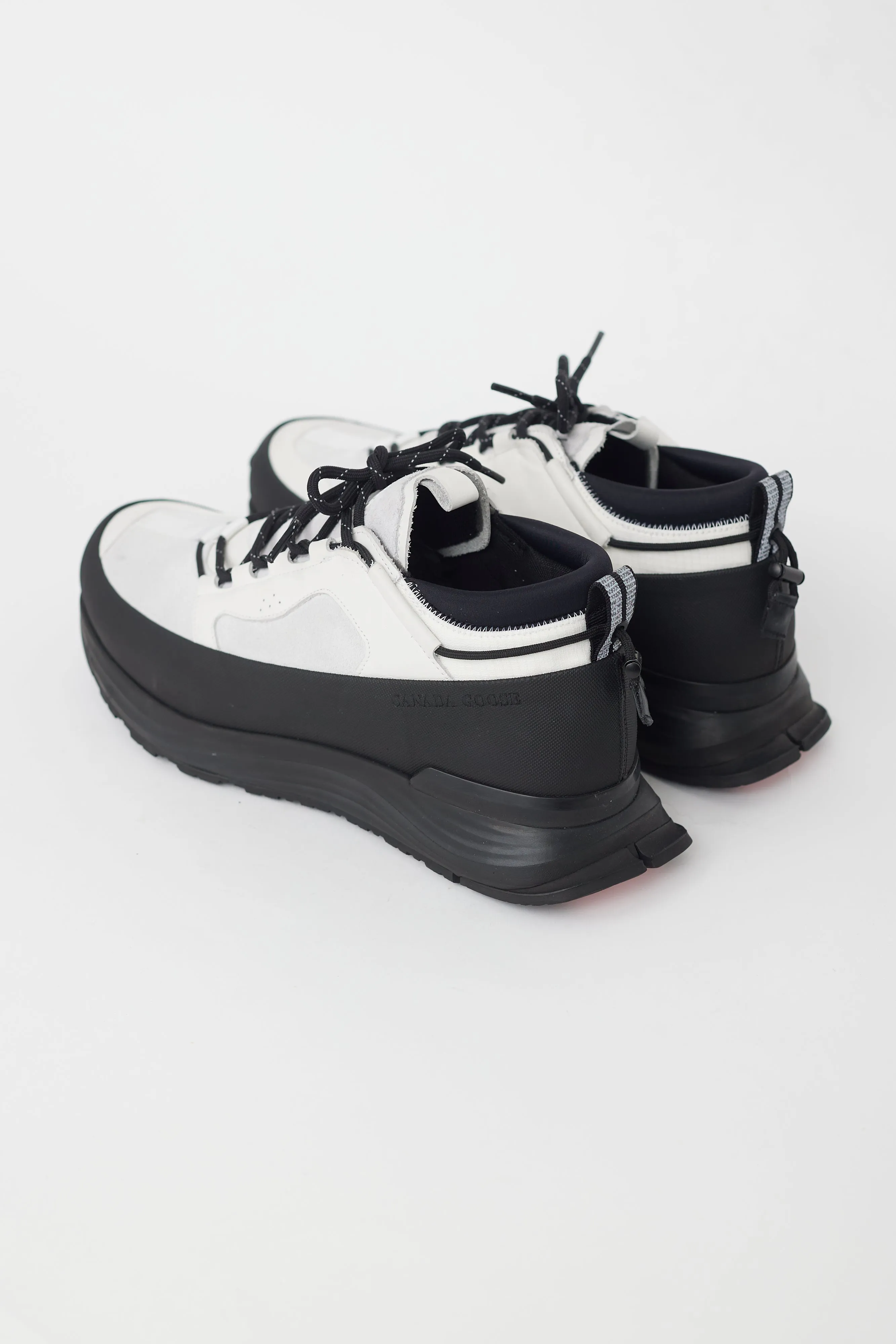White & Black Glacier Trail Sneaker