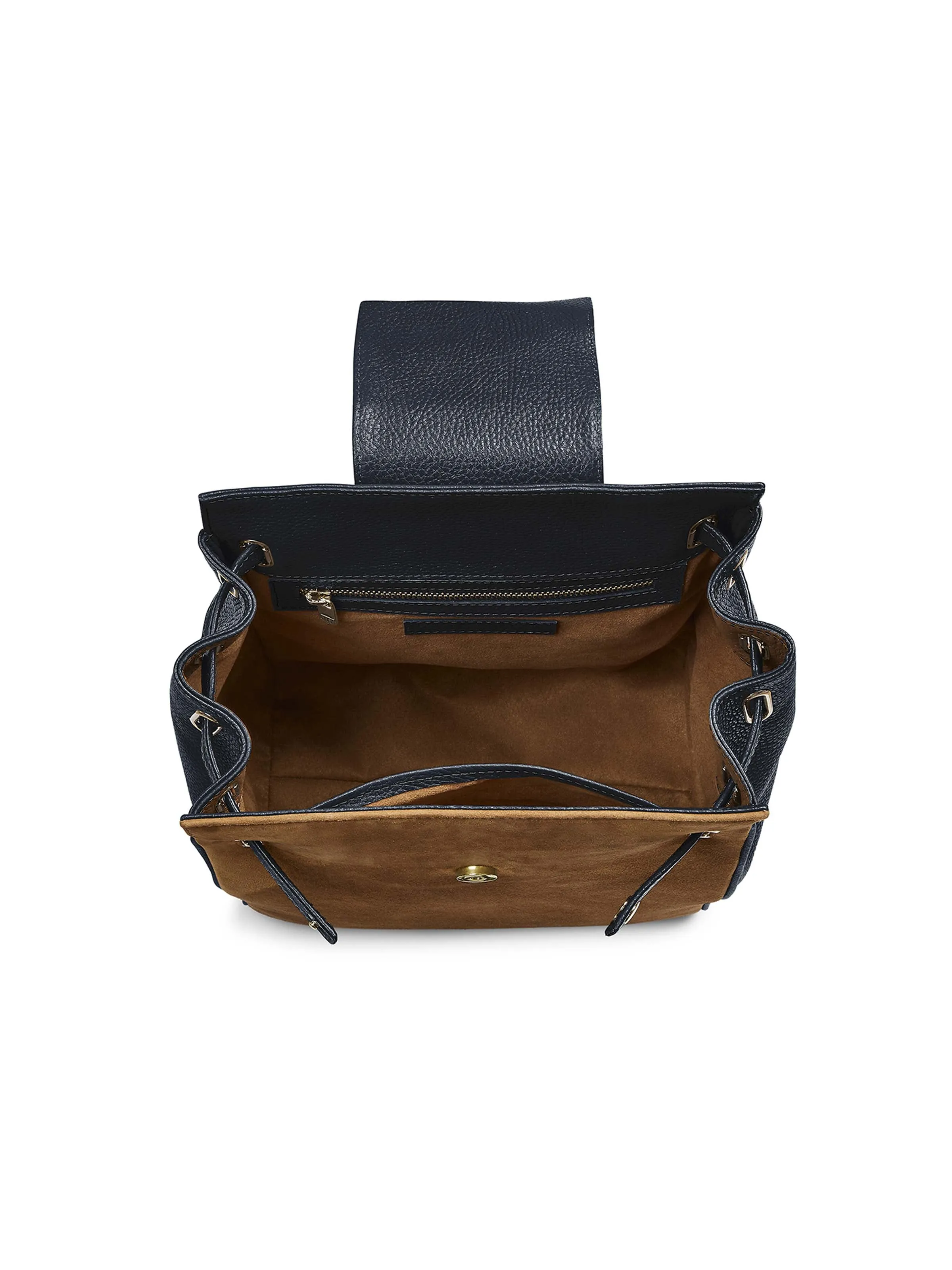 Windsor Backpack - Tan & Navy