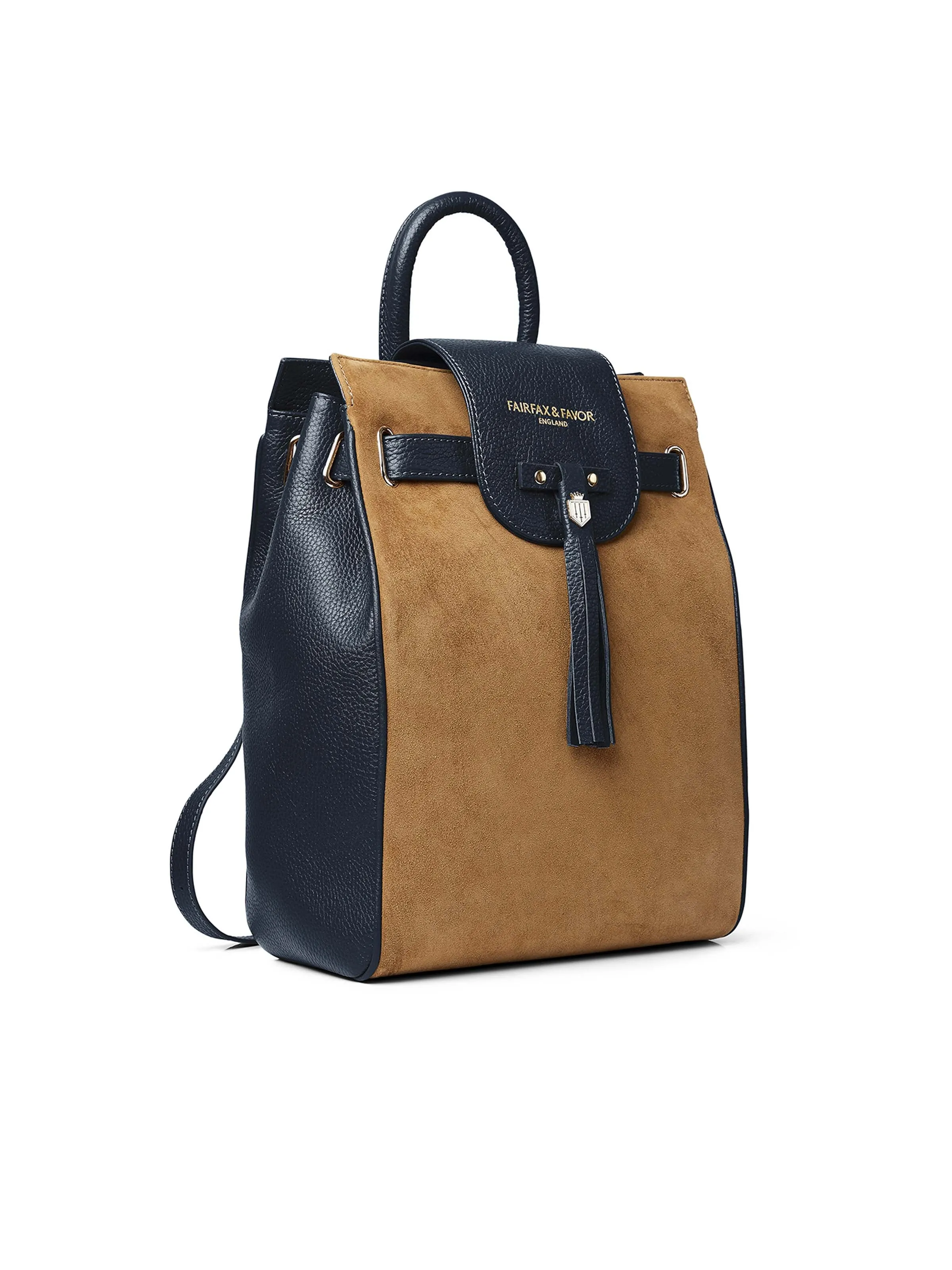 Windsor Backpack - Tan & Navy