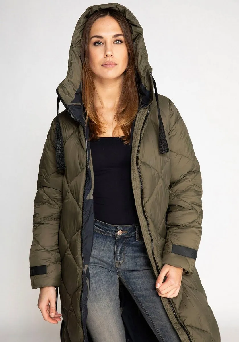 ZHRILL DAMENMANTEL ISI STEP OLIVE
