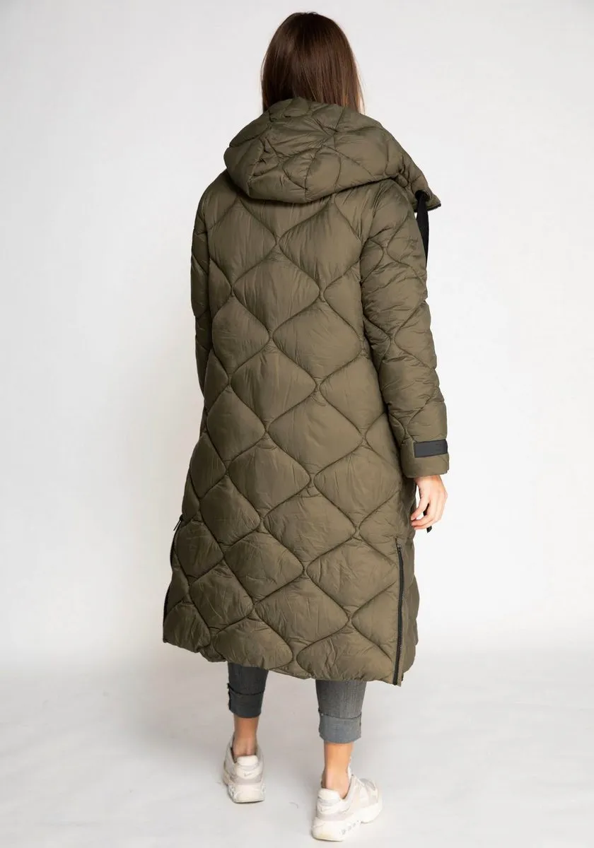 ZHRILL DAMENMANTEL ISI STEP OLIVE