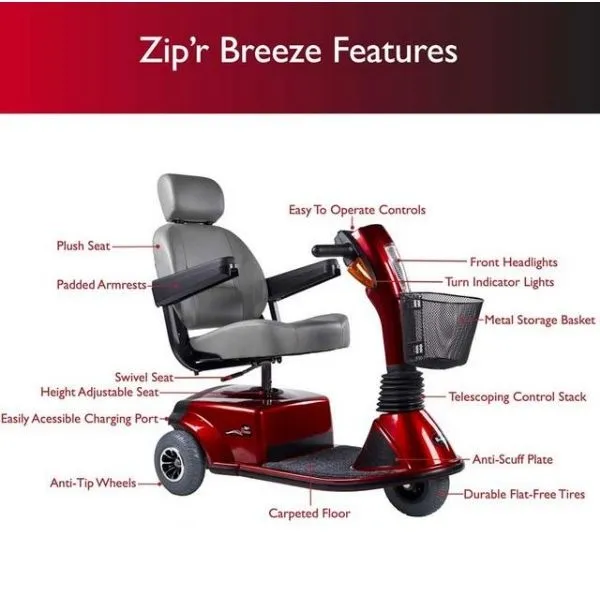Zip'r Mobility Breeze 3 Mobility Scooter